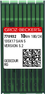 Groz-Beckert 135X17 SAN 5 Industrial Sewing Machine Needle — Pack of 10