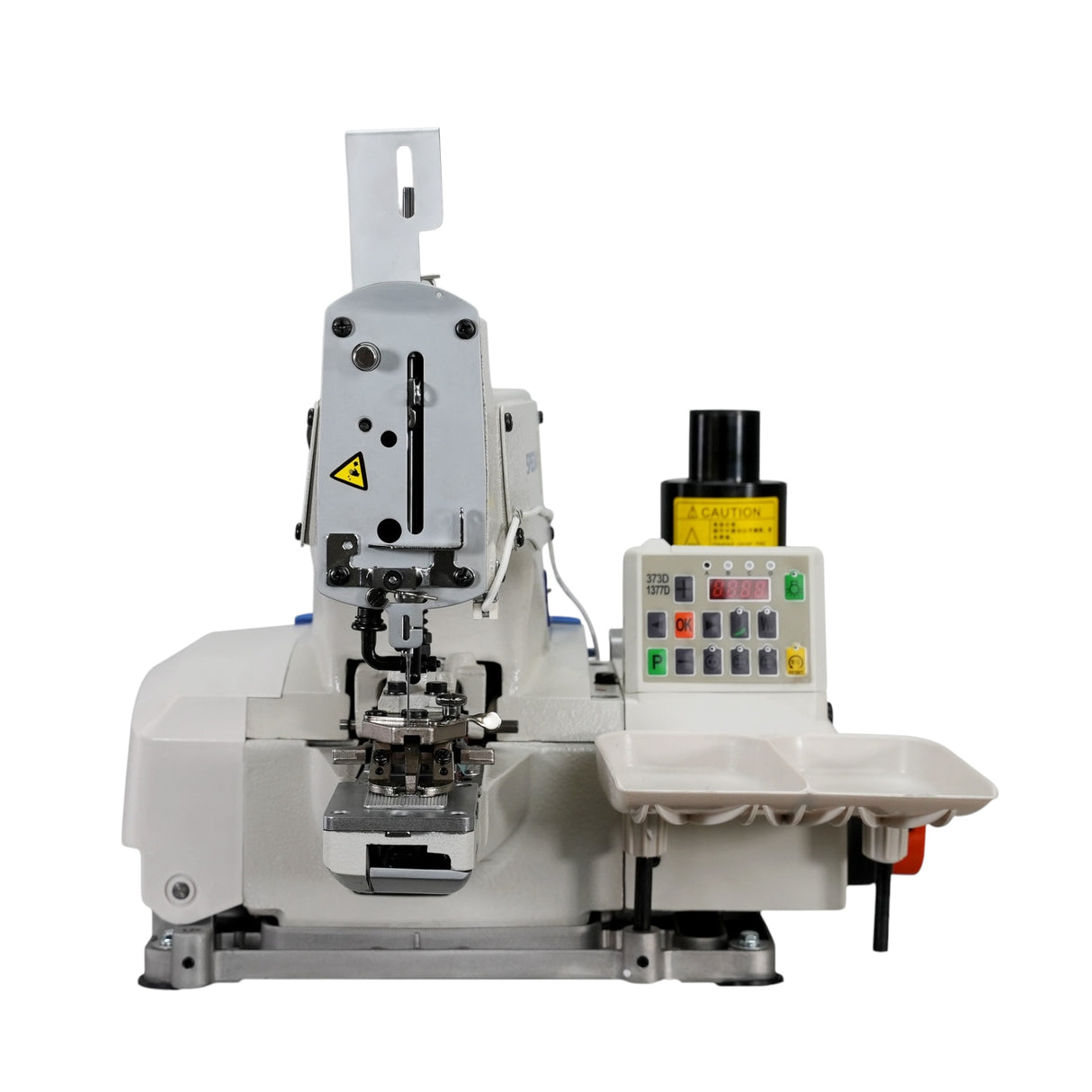 SPEEDWAY SW 1377 D Chainstitch Buttonsew Machine With Integrated Motor Assembled with Table and Stand Included With Wheels