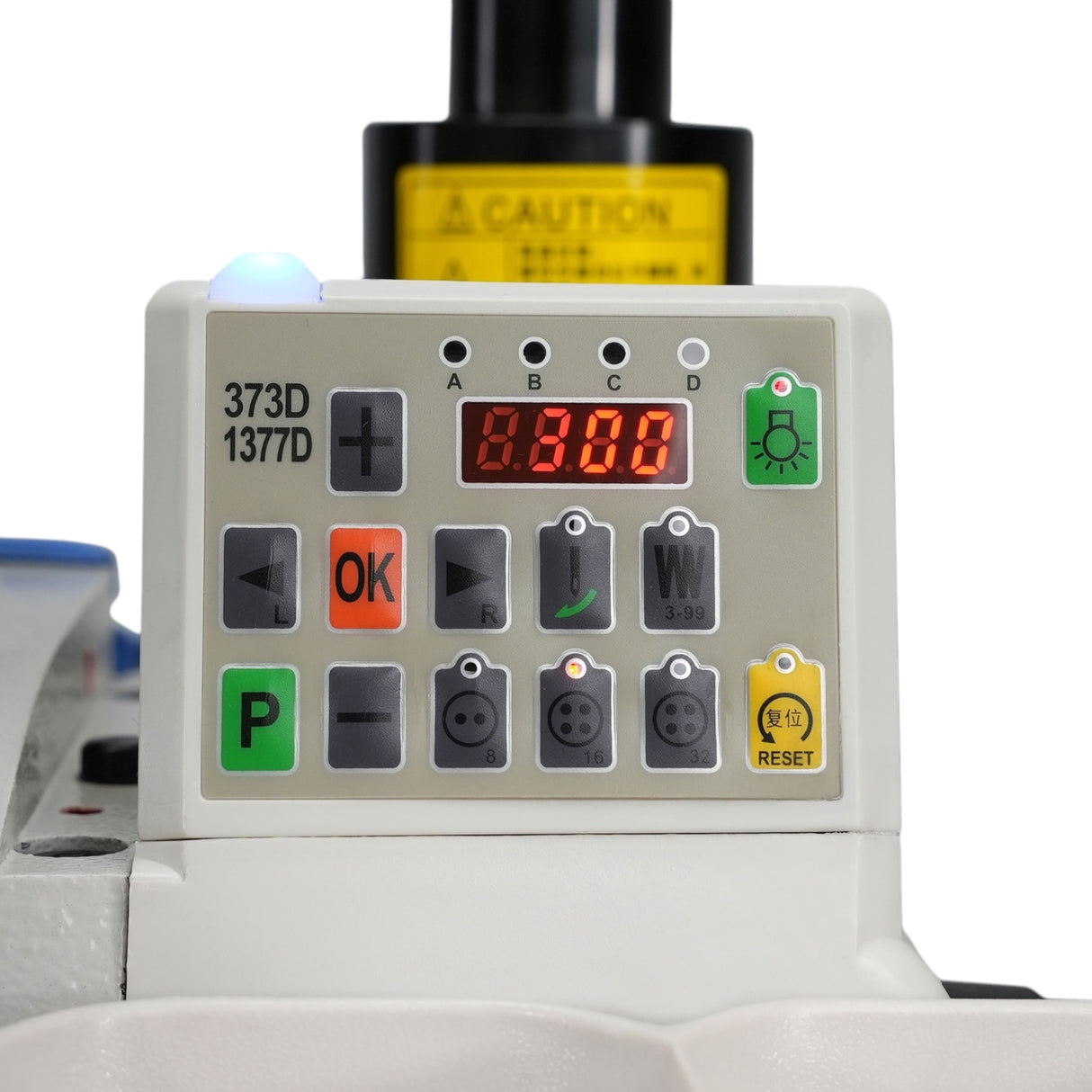 SPEEDWAY SW 1377 D Chainstitch Buttonsew Machine With Integrated Motor Assembled with Table and Stand Included With Wheels