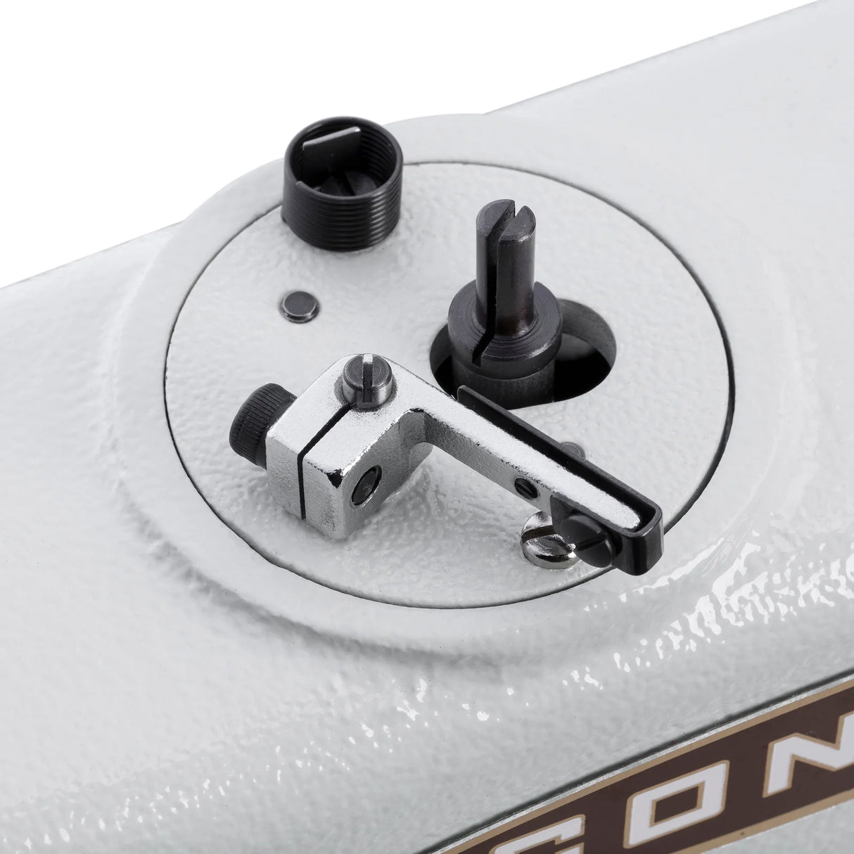 CONSEW 206RBL-18 Single Needle Long Arm 18" Heavy Duty Walking Foot Compound Feed Lockstitch Industrial Sewing Machine - Complete Setup, Table, Stand Included