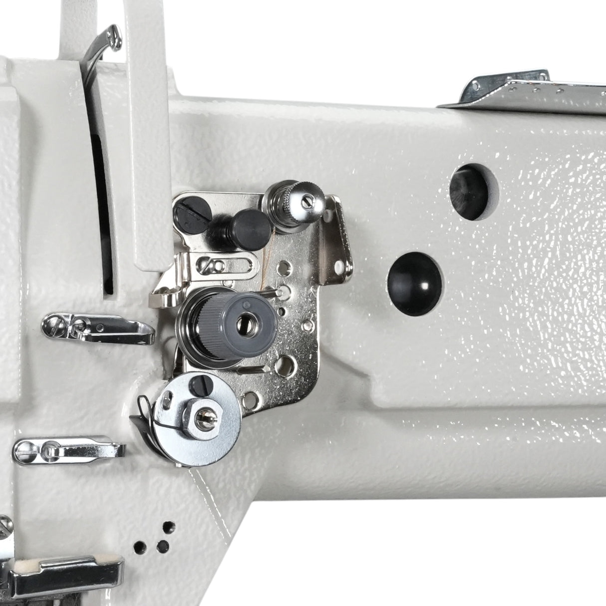Máquina de coser SPEEDWAY SW-4400-L18 de brazo largo de una sola aguja, resistente, con avance unísono, ensamblada con servomotor, mesa y soporte