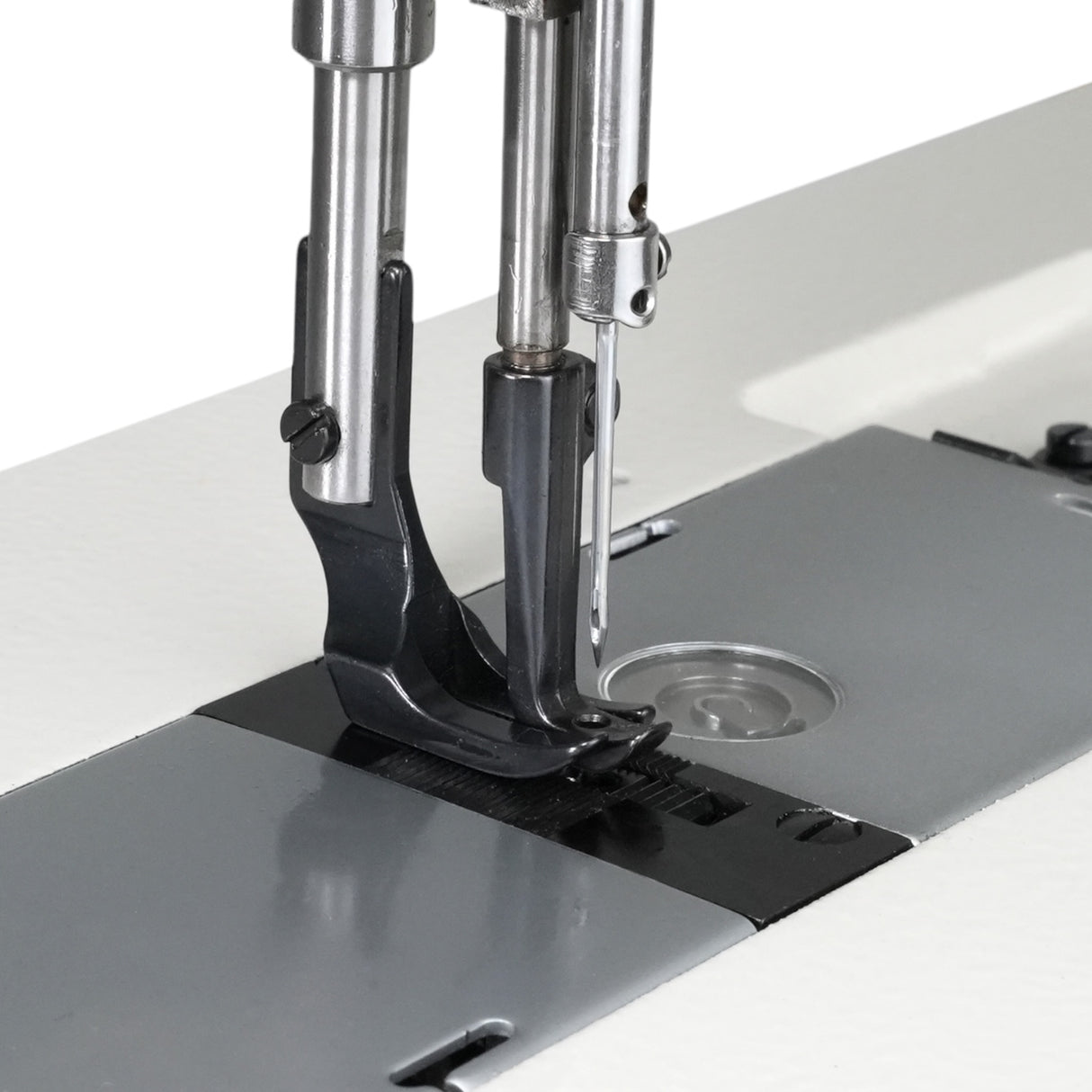 Máquina de coser SPEEDWAY SW-4400-L18 de brazo largo de una sola aguja, resistente, con avance unísono, ensamblada con servomotor, mesa y soporte