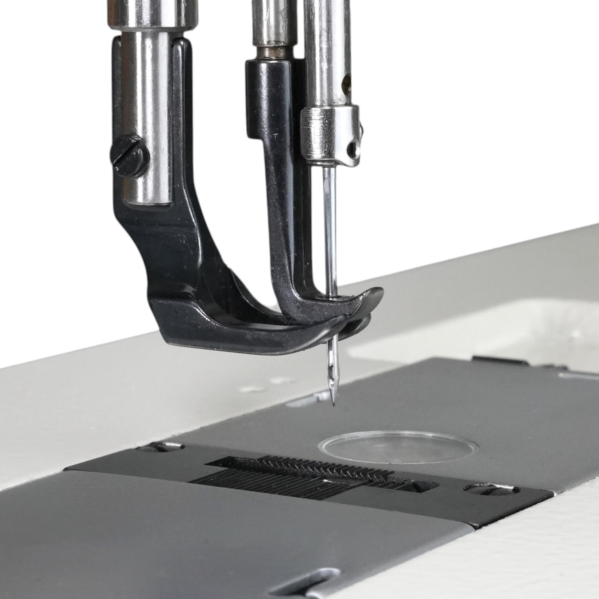 Máquina de coser SPEEDWAY SW-4400-L18 de brazo largo de una sola aguja, resistente, con avance unísono, ensamblada con servomotor, mesa y soporte