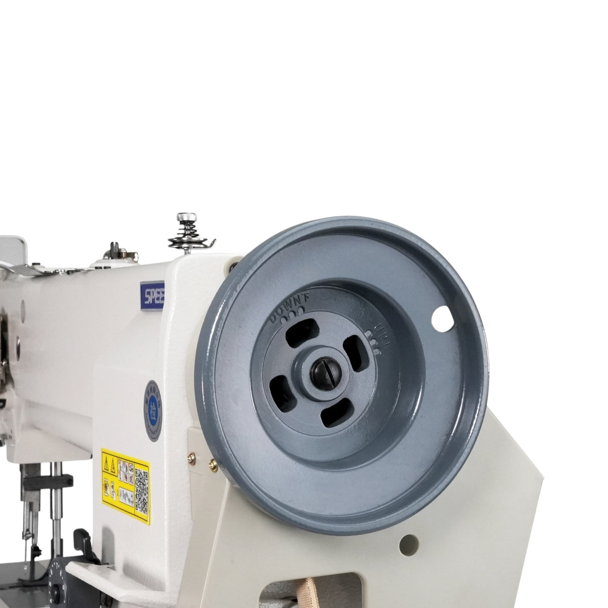 Máquina de coser SPEEDWAY SW-4400-L18 de brazo largo de una sola aguja, resistente, con avance unísono, ensamblada con servomotor, mesa y soporte