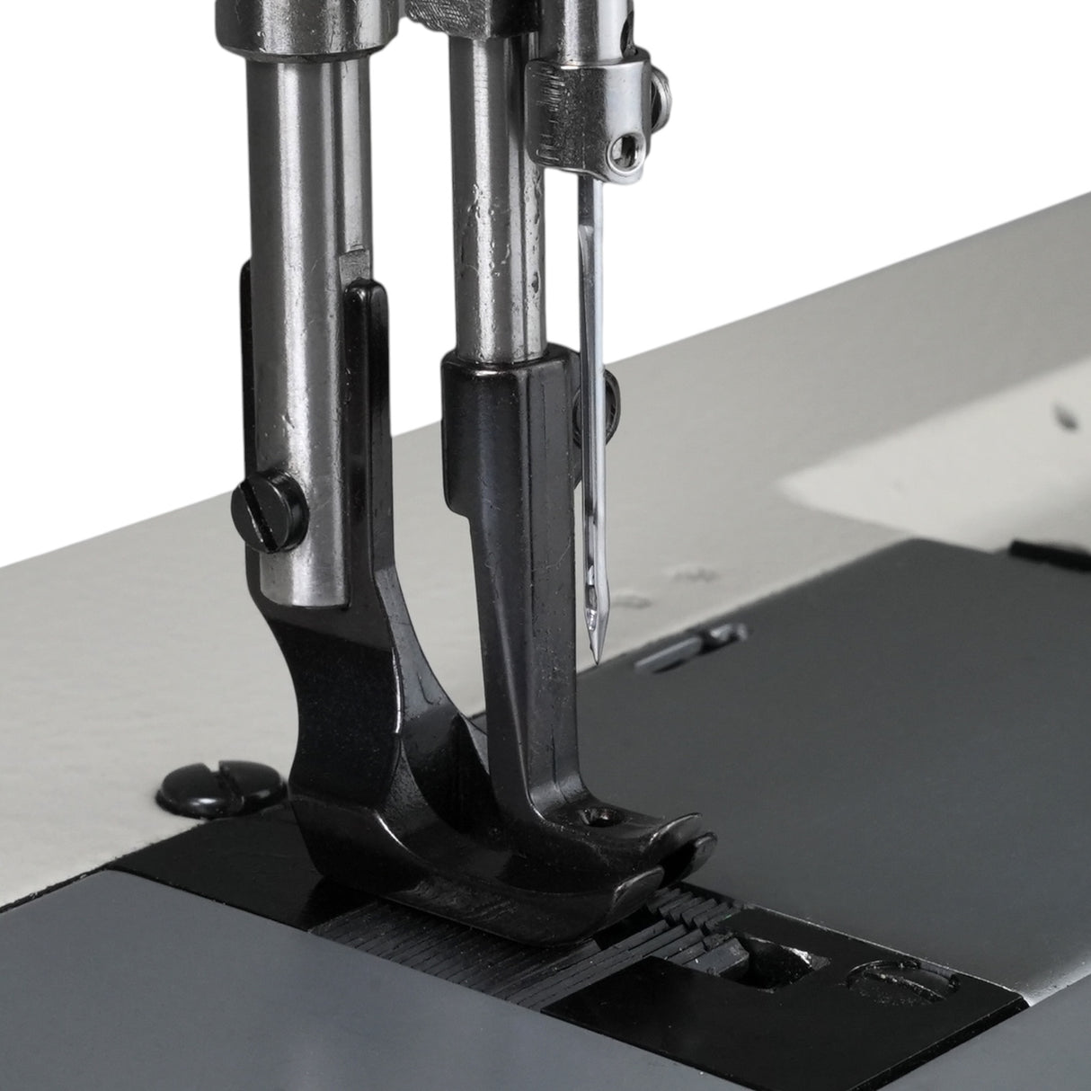 SPEEDWAY SW-4400-L25 Single Needle Long Arm Heavy Duty Unison Feed Walking Foot Sewing Machine Assembled with Servo Motor, Table and Stand