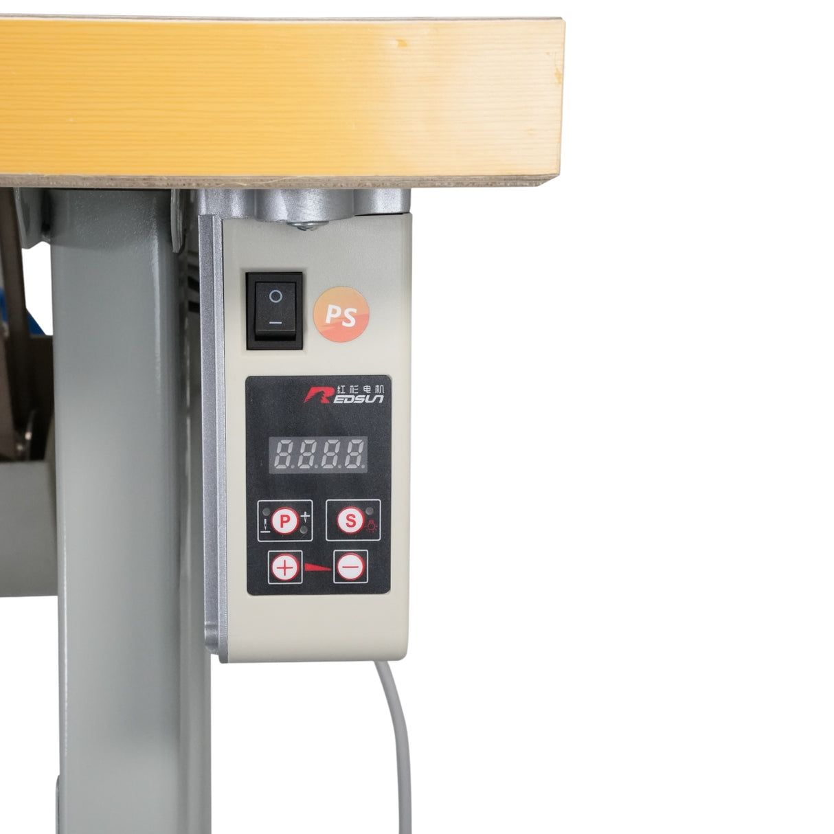 SPEEDWAY SW-4400-L25 Single Needle Long Arm Heavy Duty Unison Feed Walking Foot Sewing Machine Assembled with Servo Motor, Table and Stand