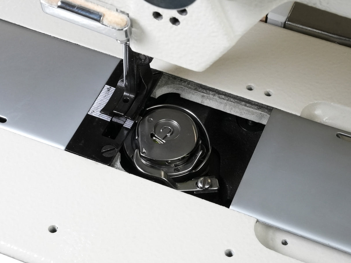SPEEDWAY SW-4400N Máquina de coser con pie para caminar, alimentación al unísono, resistente, de una sola aguja, ensamblada con servomotor, mesa y soporte incluidos