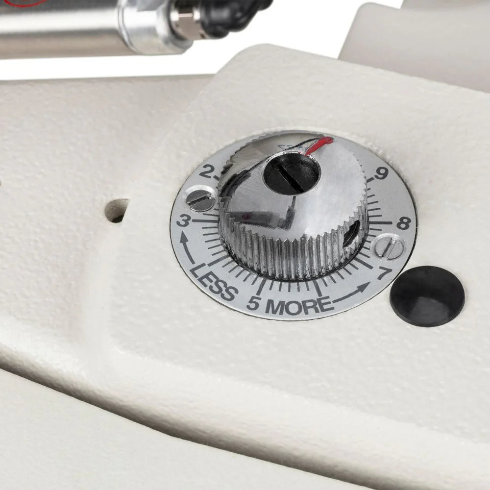 CONSEW CM-101-1 Single Needle Blindstitch Industrial Sewing Machine for Hemming Drapery, Curtains & Apparel - Complete Setup, Table, Stand Included