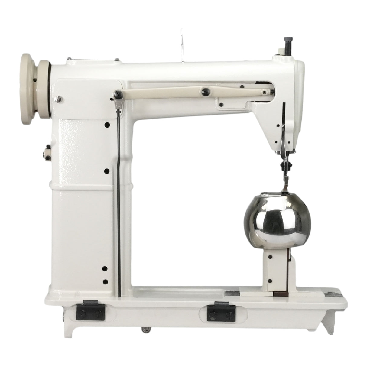 Máquina de coser industrial de puntada de cadeneta de poste de una sola aguja SPEEDWAY SW-810 WIG SETUP con servomotor, mesa y soporte incluidos