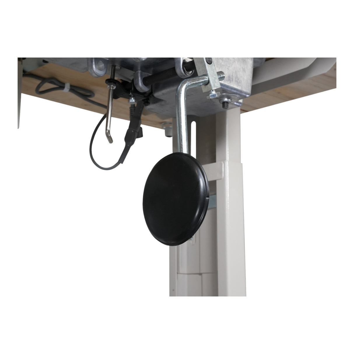 Máquina de coser industrial SPEEDWAY 818D con puntada de cadeneta, alimentación superior, inferior y de aguja, con función completa, una sola aguja, servomotor, mesa y soporte incluidos.