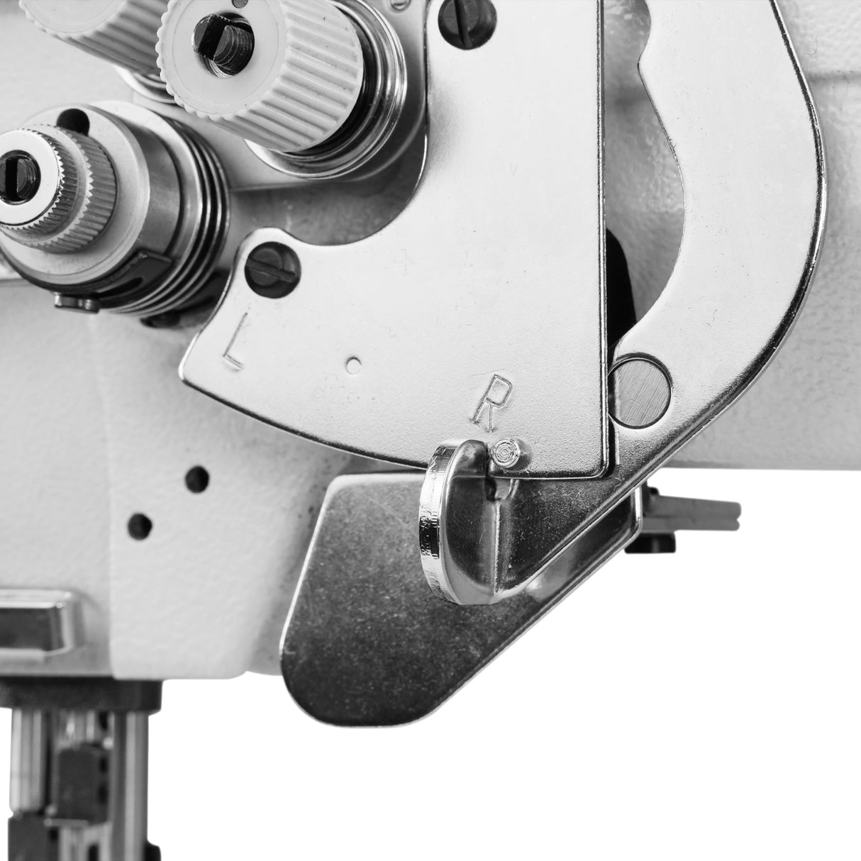 SPEEDWAY SW 845 Double Needle Split Bar, Needle Feed Lockstitch Industrial Sewing Machine Assembled with Table and Servo Motor Included