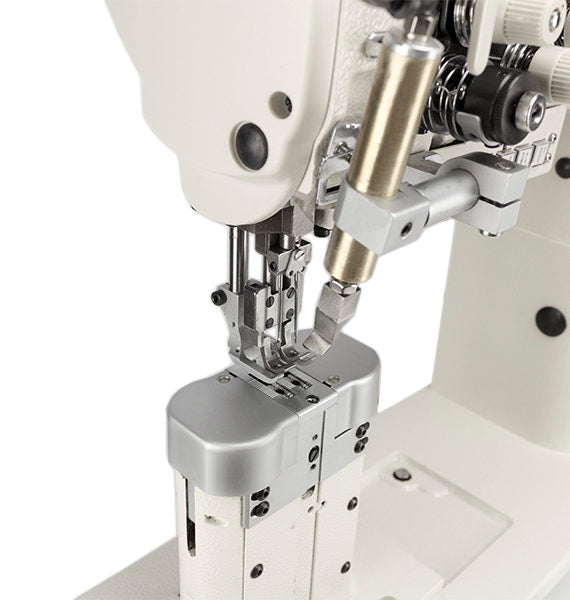 SPEEDWAY® SW1760L/VS Double Needle Post Bed Heavy Duty Unison Feed Walking Foot Sewing Machine Assembled with Table and Stand Included