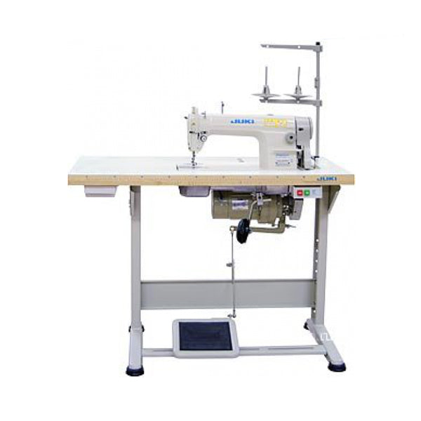 JUKI DDL8100eH/X73141 Heavy Duty Large Capacity Bobbin, 7mm Stitch Length Single Needle Lockstitch Assembled with Servo Motor, Table and Stand Included