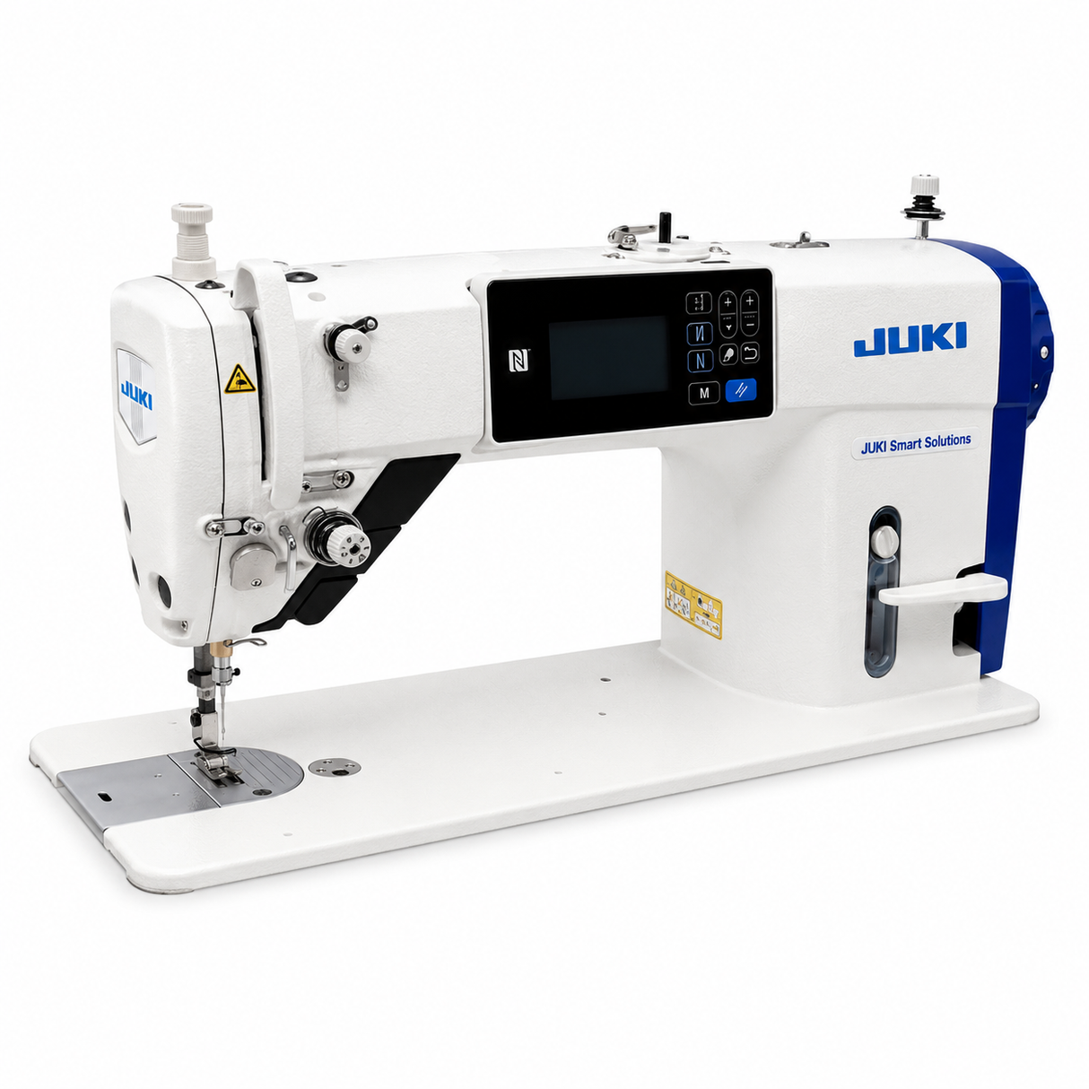 JUKI DDL-9000C-SSH-NB-AK154 Single Needle Direct Drive Digital High-Speed Lockstitch Industrial Sewing Machine for Heavy Weight Materials with Wiper, AK-154 Auto Foot Lifter & Automatic Thread Trimmer - Complete Setup, Table, Stand Included