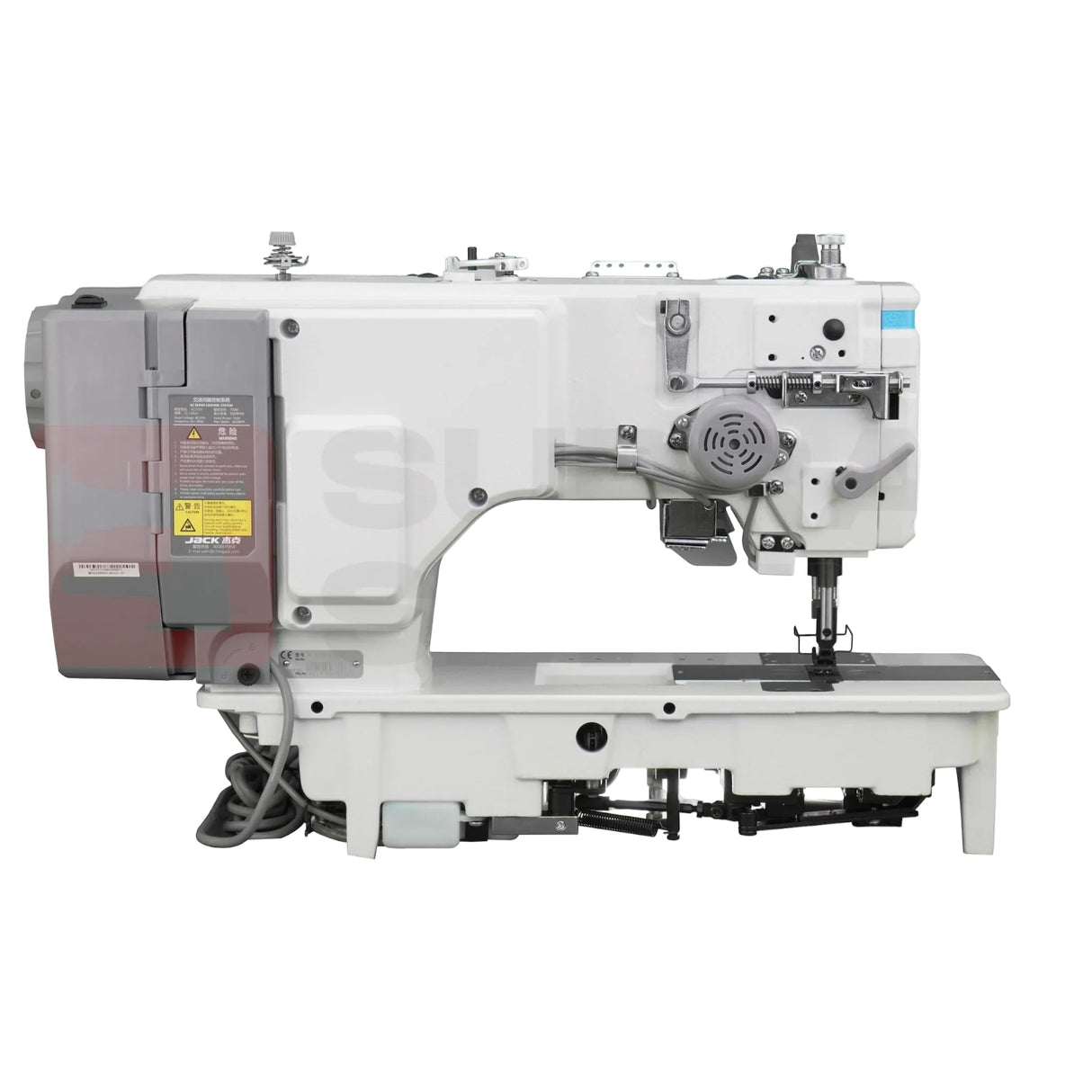 JACK® JK-58750J-A-105 Double Needle Split-Bar Lockstitch Machine – Complete Setup, Table & Stand Included - Image 2 of 8