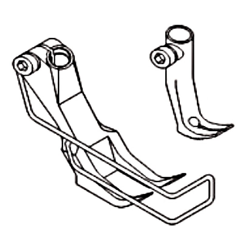 KP367W wide walking foot – technical diagram