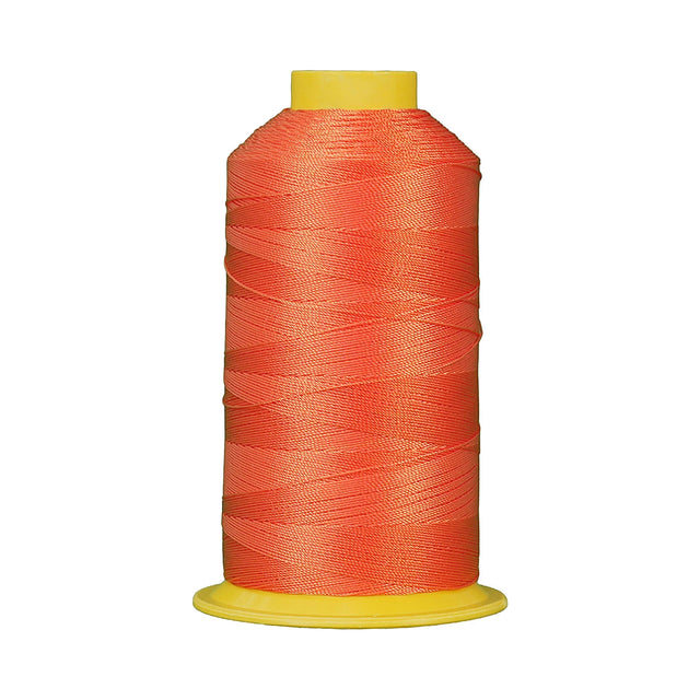 Speedway Bonded Nylon 6 Thread Tex 135 (Size 138) — 1,000 m Cone (1,094 yds) — Orange 148 tex135