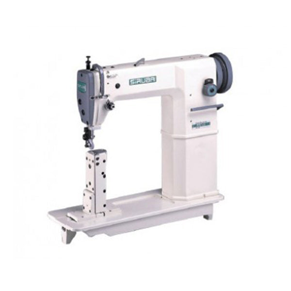 SIRUBA P717-01 Single Needle Post-bed Lockstitch Industrial Sewing Machine with Servo Motor, Table and Stand Included