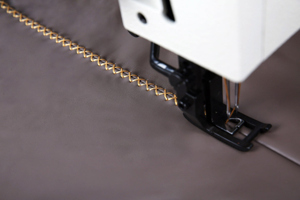 SPEEDWAY® DECO 204 Double Needle Extra Heavy Decorative Stitch Heavy Duty Unison Feed Walking Foot Sewing Machine Assembled with Table and Stand Included