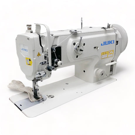 Máquina de coser JUKI DNU-1541 de una sola aguja, resistente, con avance unísono, ensamblada con servomotor, mesa y soporte incluidos.