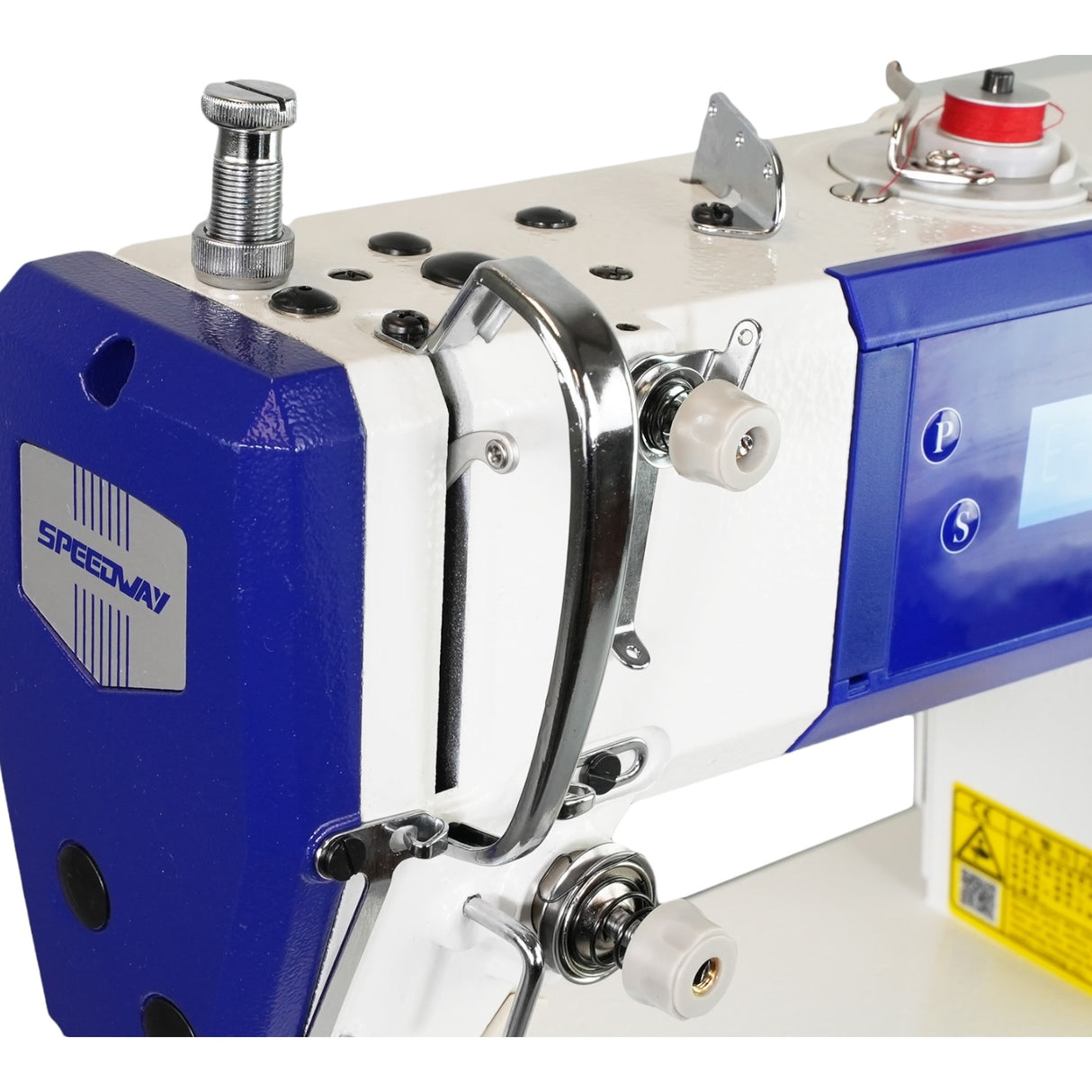 SPEEDWAY® SW 8700 D Single Needle Direct Drive Lockstitch Industrial Sewing Machine with Servo Motor, Table and Stand Included With Wheels