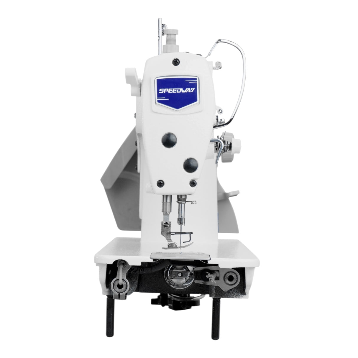 SPEEDWAY® SW 8700 Single Needle Lockstitch Industrial Sewing Machine with Servo Motor, Table and Stand Included With Wheels