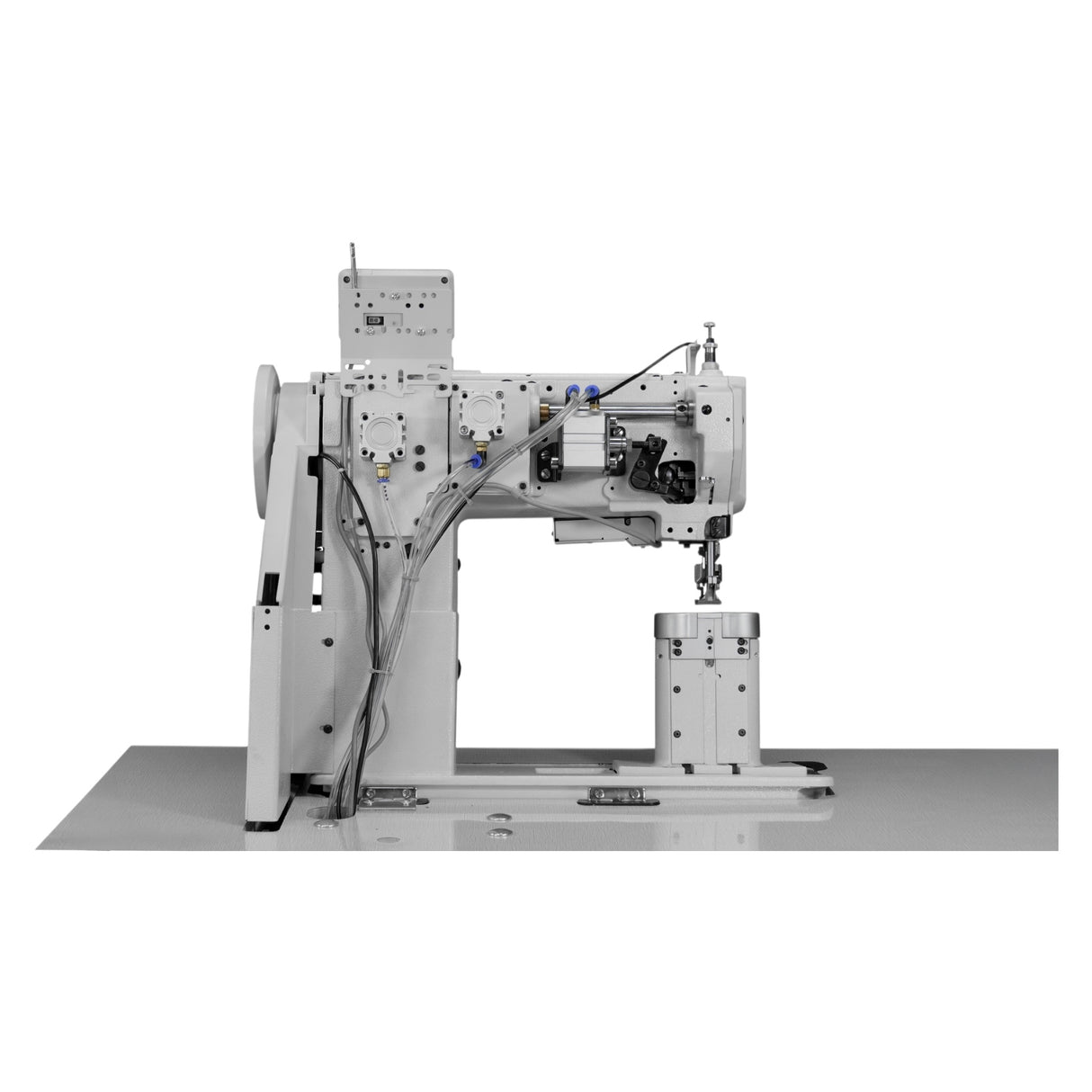 SPEEDWAY® SW1760L/VS Double Needle Post Bed Heavy Duty Unison Feed Walking Foot Sewing Machine Assembled with Table and Stand Included