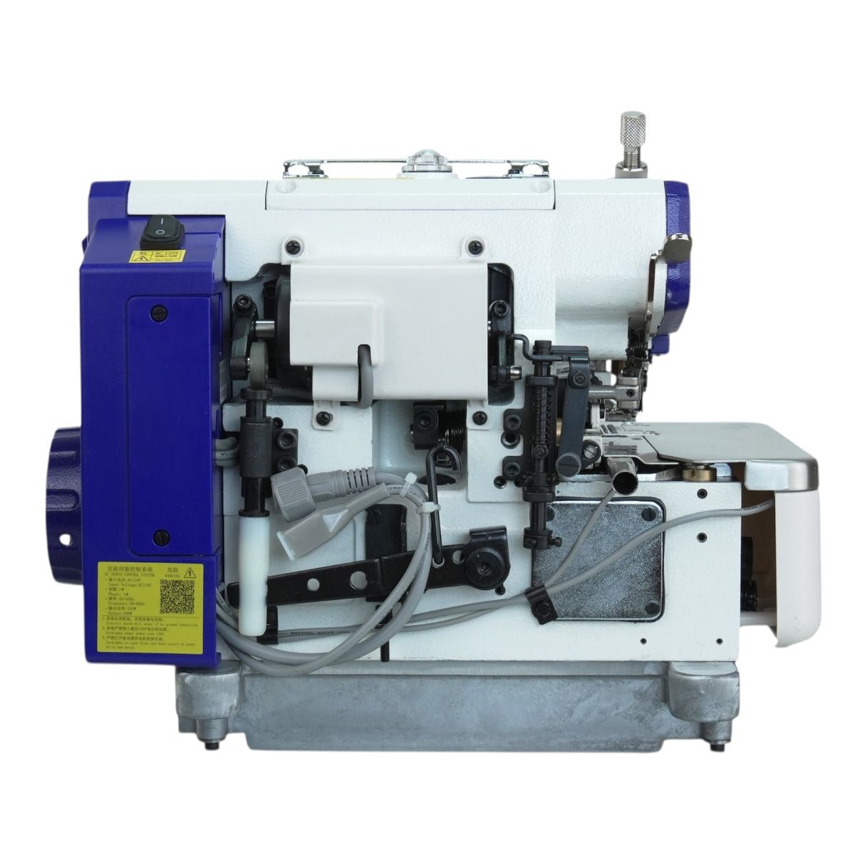 SPEEDWAY® SW7-3-32R2/223 3 Thread Rolled Hem Overlock Machine with Smart Automatic Material Adjustment Assembled with Table and Stand Included