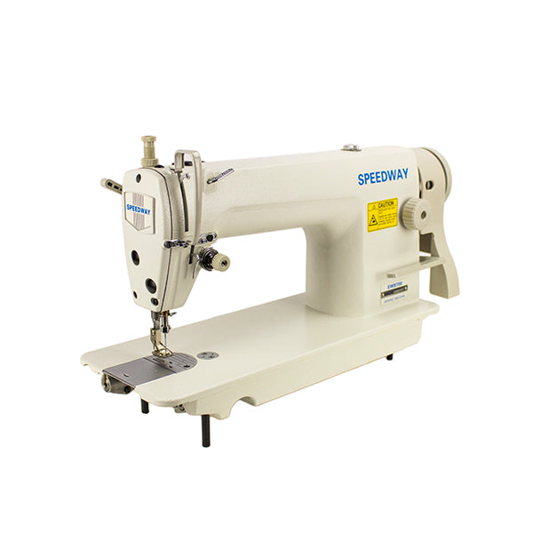 SPEEDWAY SW-8700 Single Needle Lockstitch Industrial Sewing Machine with Servo Motor, Table and Stand Included