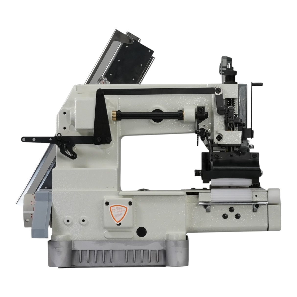 SPEEDWAY SW008-12064P/VWL 12-Needle Chainstitch Industrial Sewing Machine Assembled with Servo Motor, Table and Stand Included