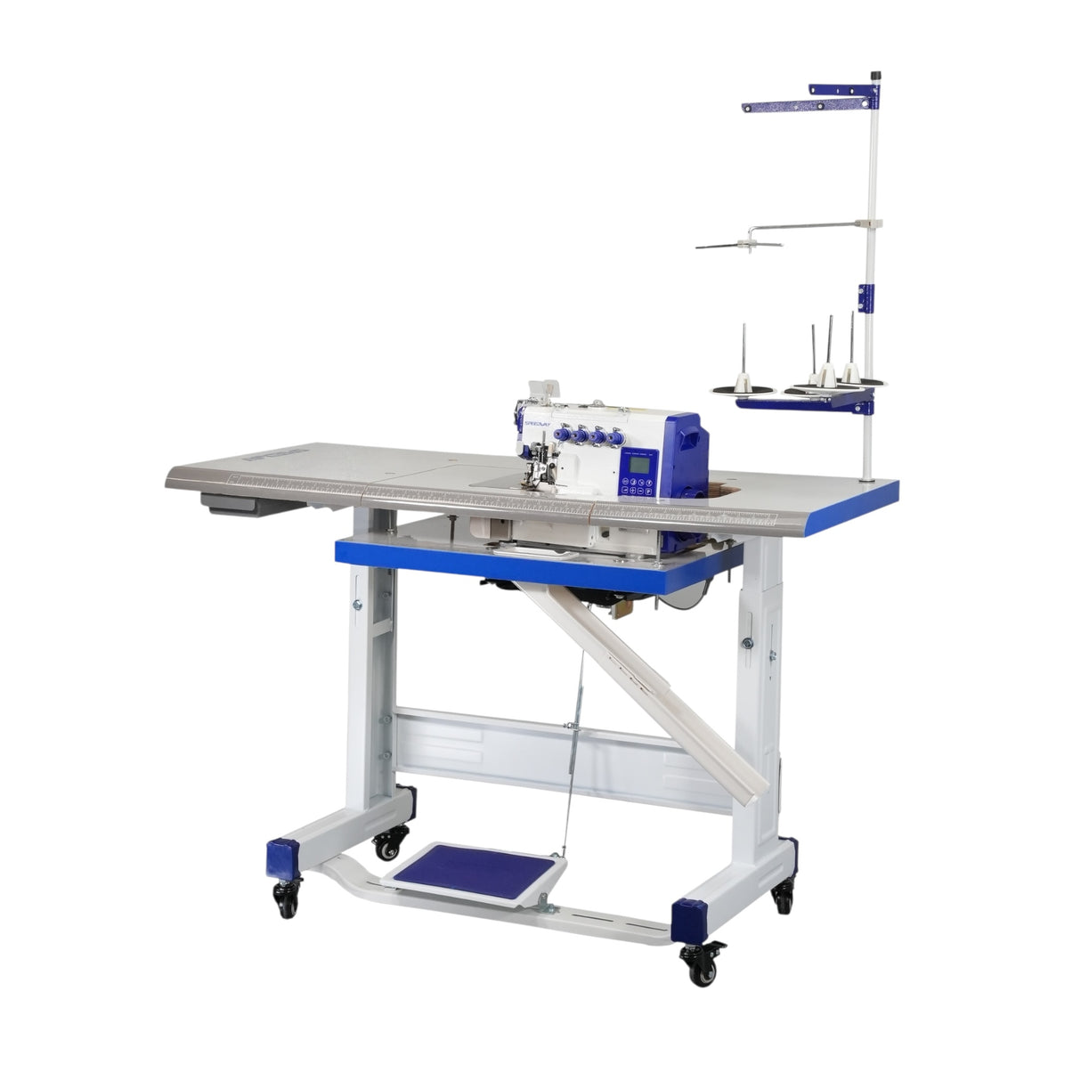 SPEEDWAY SW7-4D  4 Thread Smart Overlock Machine with Smart Automatic Material Adjustment Assembled with Table and Stand Included