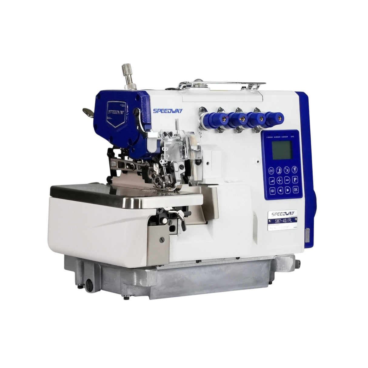 SPEEDWAY SW7-4D  4 Thread Smart Overlock Machine with Smart Automatic Material Adjustment Assembled with Table and Stand Included