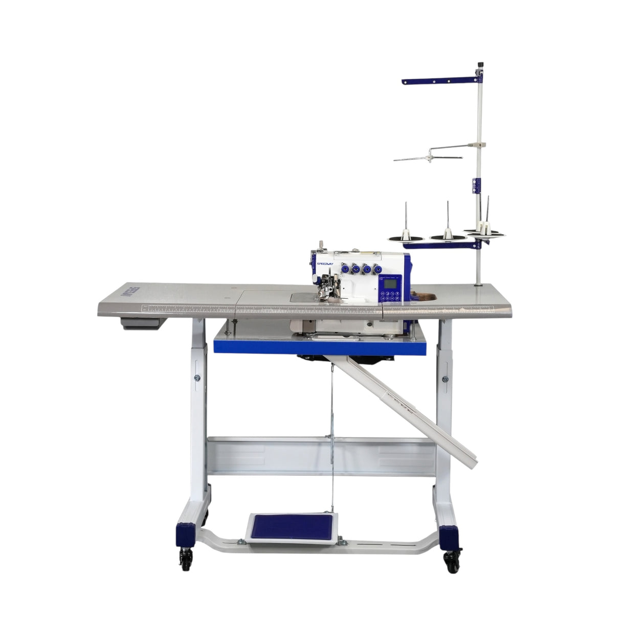 SPEEDWAY SW7-4D  4 Thread Smart Overlock Machine with Smart Automatic Material Adjustment Assembled with Table and Stand Included