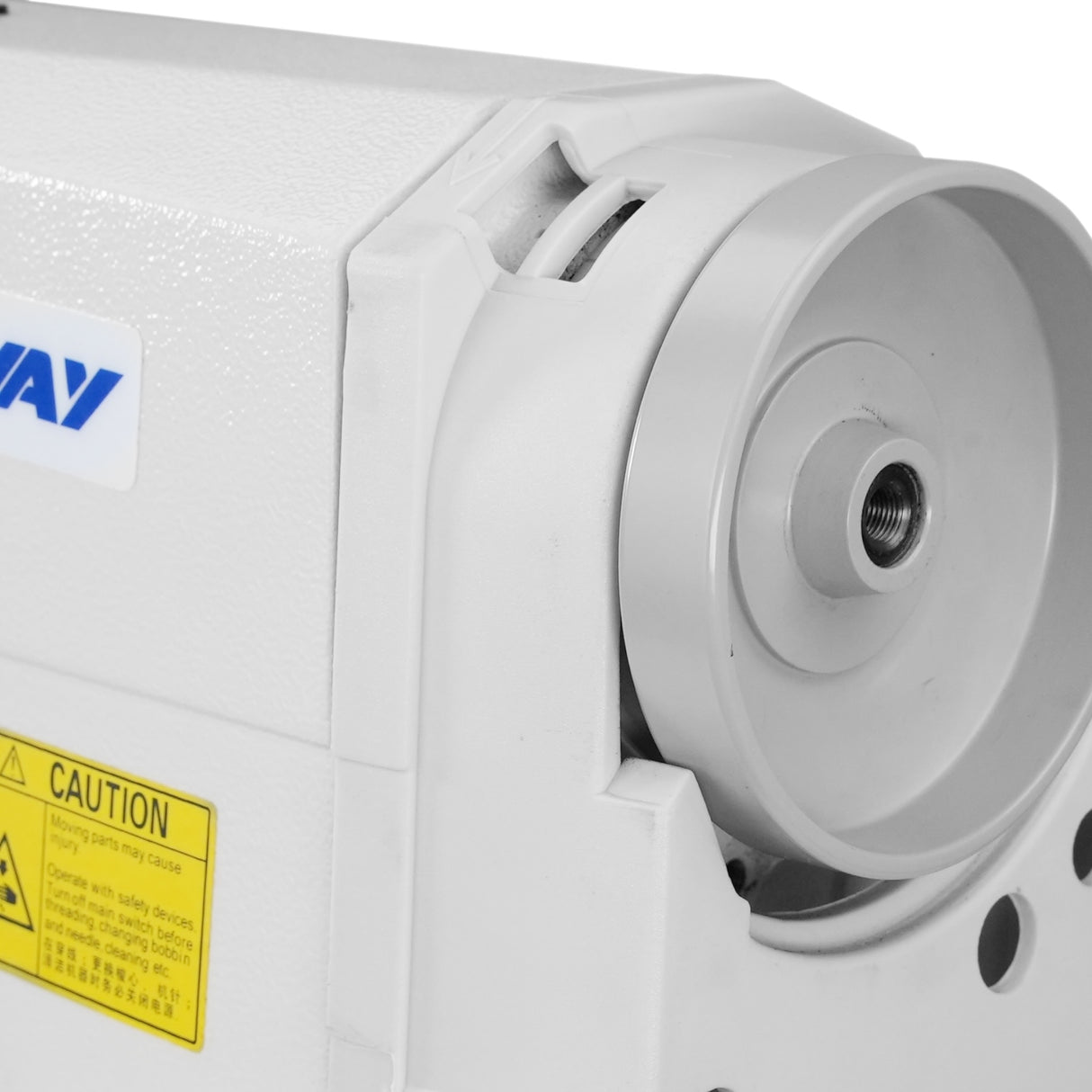 SPEEDWAY SW 872 Double Needle Large Bobbin, Needle Feed Lockstitch Industrial Sewing Machine Assembled with Table and Servo Motor Included