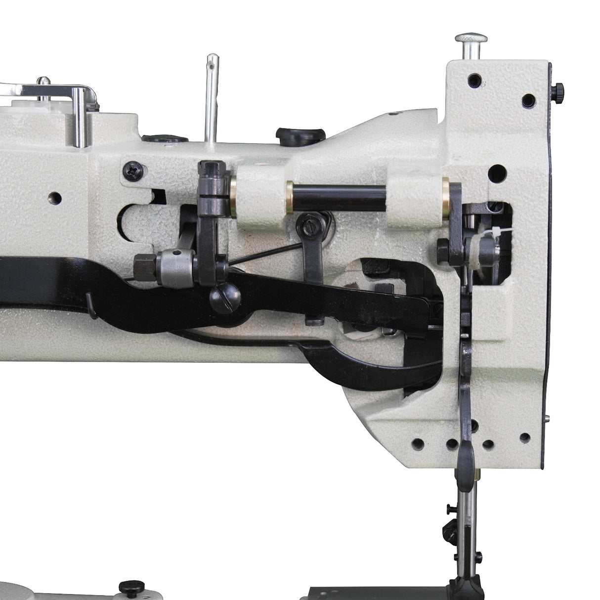 SPEEDWAY SW 8B-2A Cylinder Bed Single Needle Compound Walking Foot Industrial Sewing Machine with Japanese Hook and Automatic Lubrication - Complete Setup, Table, Stand Included