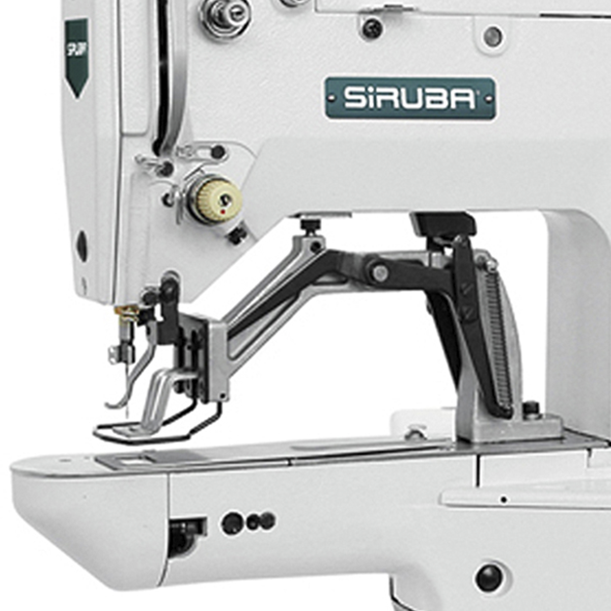 SIRUBA PK522-42XL Heavy  Mechanical Bartacking Machine Assembled with Motor, Table and Stand Included