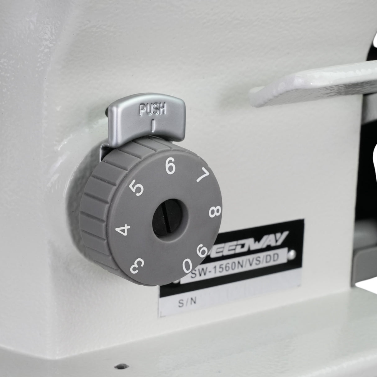 SPEEDWAY SW-1560N/VS/DD Double Needle Gauge Heavy Duty Unison Feed Walking Foot Sewing Machine Assembled with Table and Stand Included