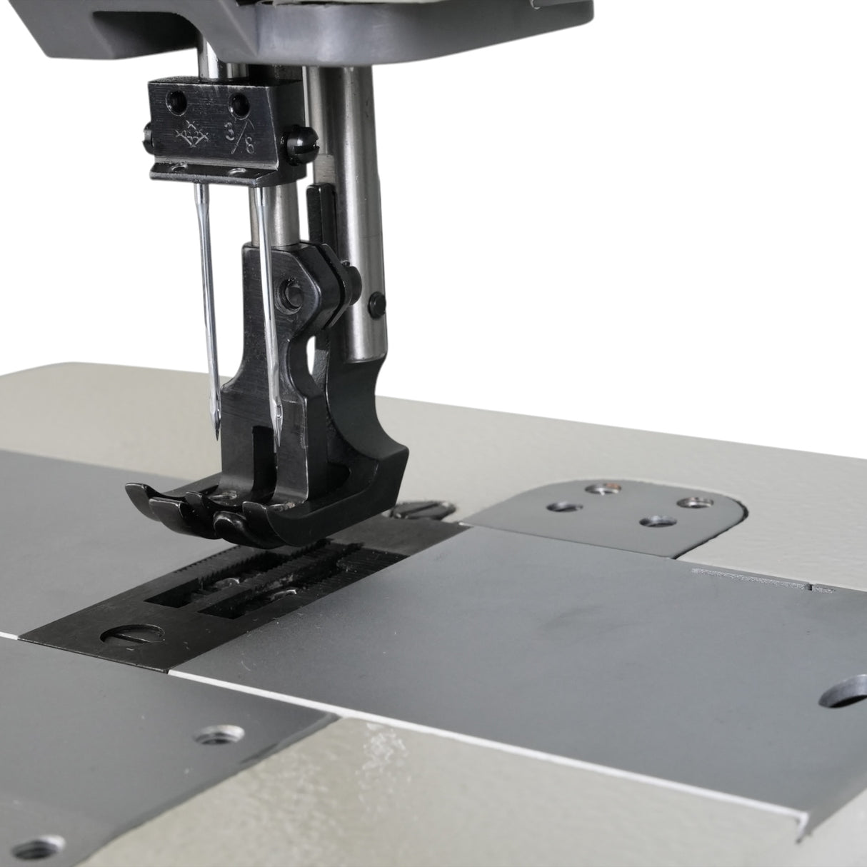 SPEEDWAY SW-1560N/VS/DD Double Needle Gauge Heavy Duty Unison Feed Walking Foot Sewing Machine Assembled with Table and Stand Included