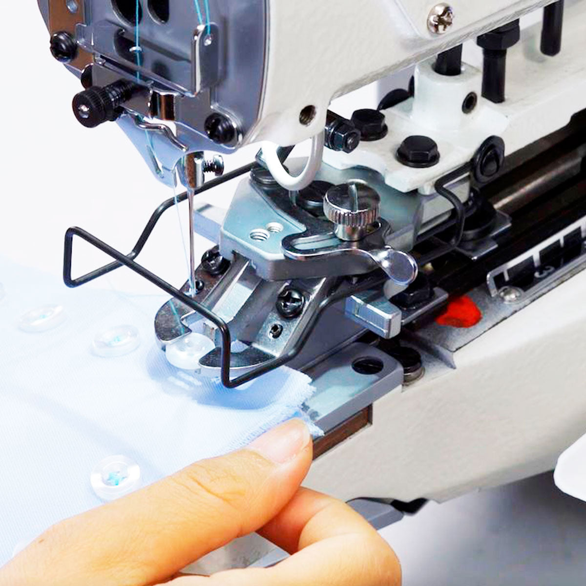 JACK JK-T373G-Z Button Sew Machine With Integrated Motor Assembled with Table and Stand Included