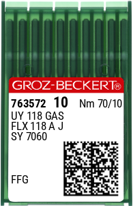Groz-Beckert UY118 GAS Industrial Sewing Machine Needle — Pack of 10 - Image 2 of 3