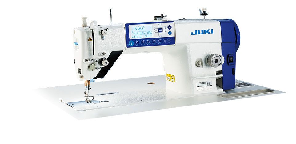 JUKI DDL-8000A Single Needle Direct Drive Fully Automatic Drop Feed Lockstitch Industrial Sewing Assembled with Table and Stand Included