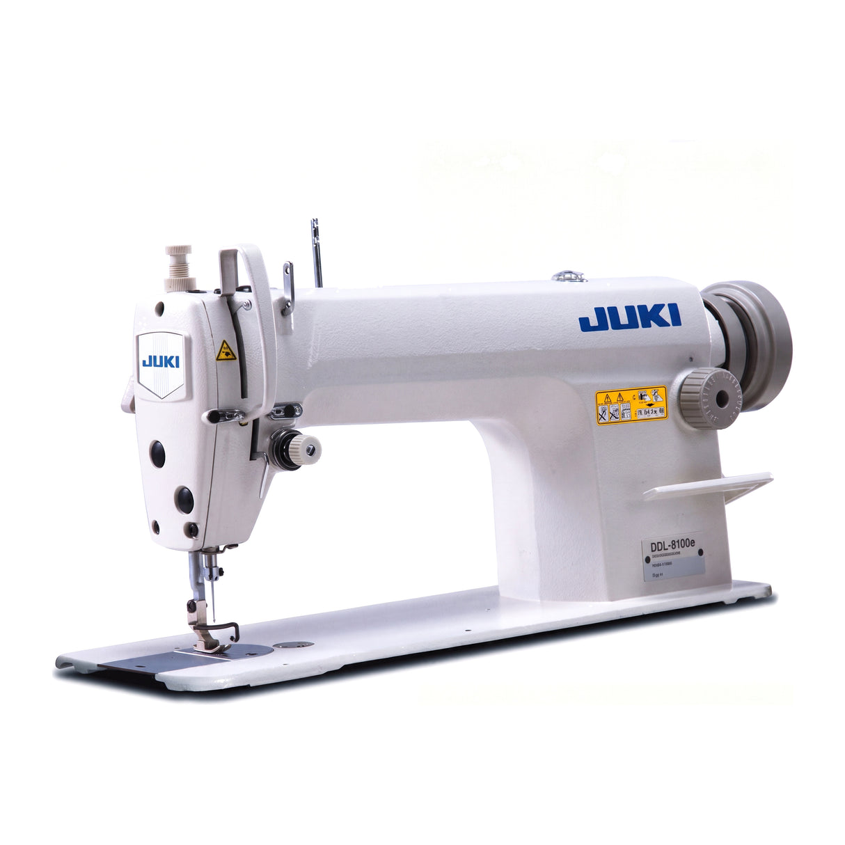 JUKI DDL8100eH/X73141 Heavy Duty Large Capacity Bobbin, 7mm Stitch Length Single Needle Lockstitch Assembled with Servo Motor, Table and Stand Included
