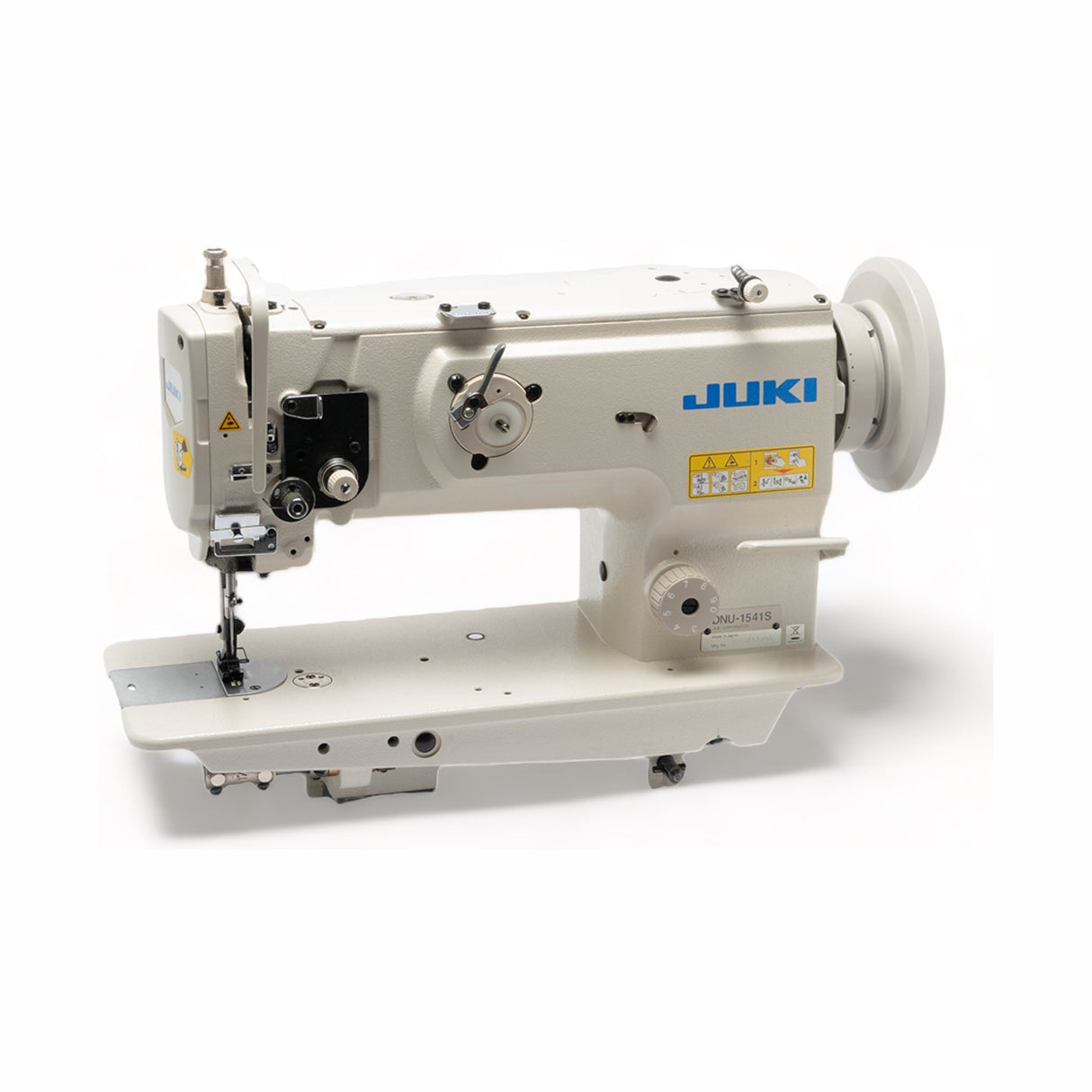 JUKI DNU-1541S — Máquina costura de arrastre triple de una aguja, uso pesado, ensamblada lista para usar, con servomotor, mesa y base incluidas
