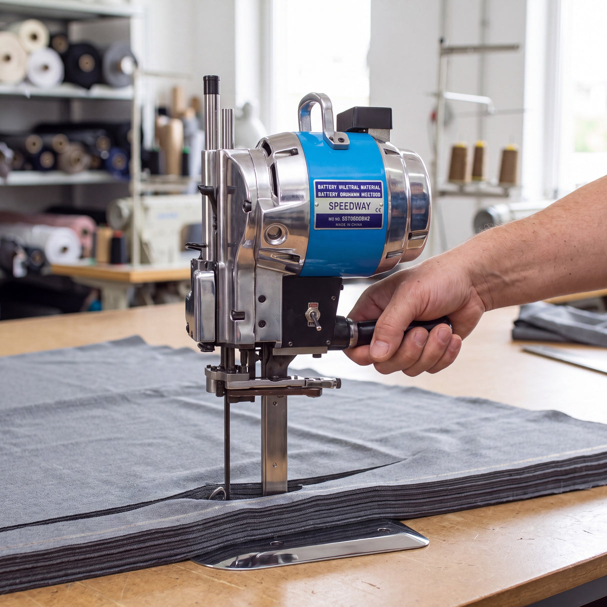 SPEEDWAY CZD-3 Straight Blade Cutter Fabric Cutting Machine