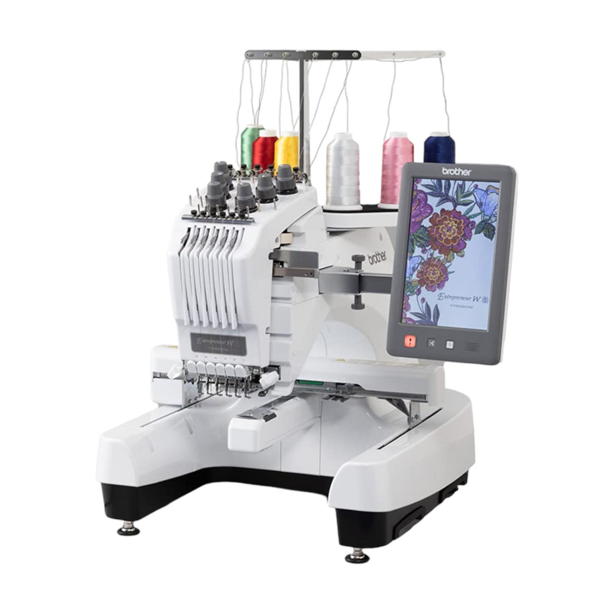 BROTHER PR-680W – 6-Needle Computerized Embroidery Machine – Complete Setup