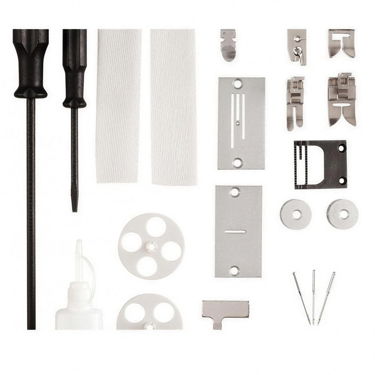 SINGER 20U-105C — Máquina lockstitch de pespunte recto y zig-zag de una aguja, ensamblada lista para usar con servomotor, mesa y base incluidas