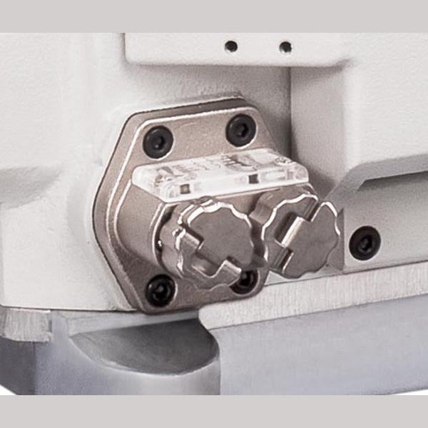 SIRUBA C007KP-W122-364/CH 3 Needle Cylinder Bed Coverstitch Industrial Sewing Machine Assembled with Table and Servo Motor Included