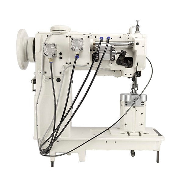 SPEEDWAY® SW1760L/VS Double Needle Post Bed Heavy Duty Unison Feed Walking Foot Sewing Machine Assembled with Table and Stand Included