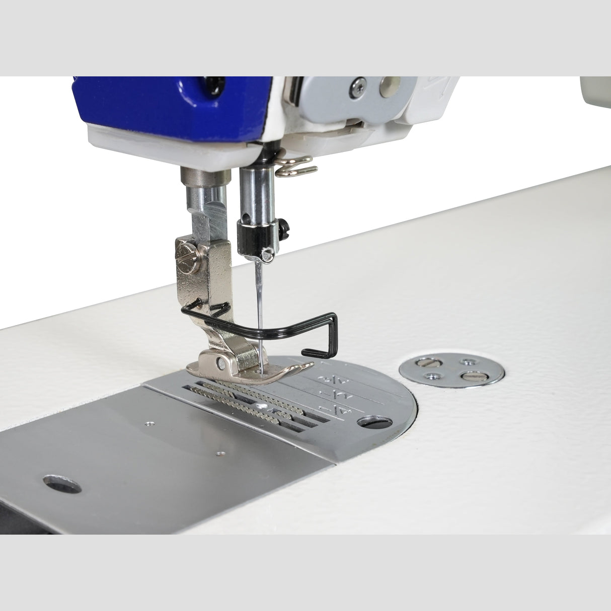 SPEEDWAY SW 8000 A Single Needle Direct Drive Fully Automatic Stepper Motor Drop Feed Lockstitch Industrial Sewing Assembled with Table and Stand with Wheels