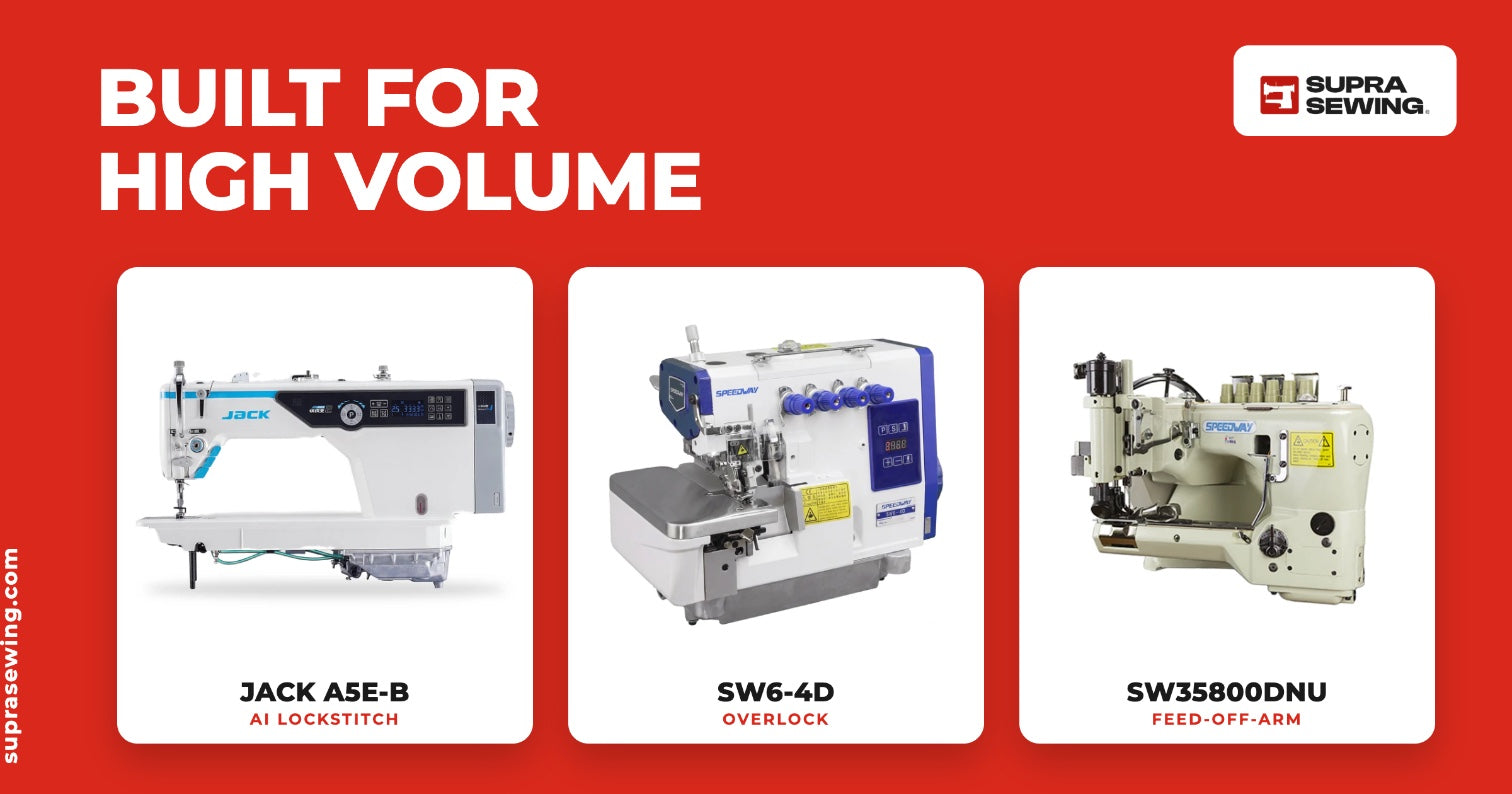 Best sewing machines for high-volume garment factories